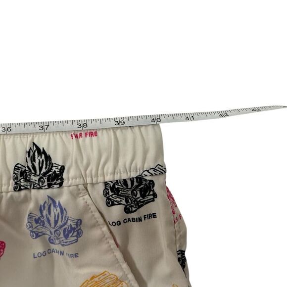 The North Face Mens 2XL White Campfire Print Board Shorts - Picture 7 of 8